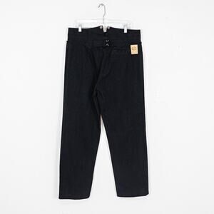 WAH MAKER Frontier clothing Black buckle denim old west jean size 36